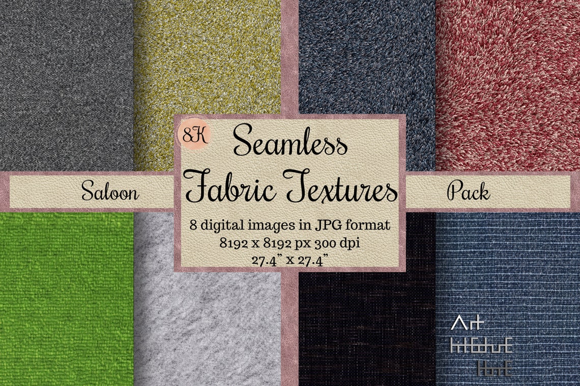 84 Seamless Fabric Textures, Motif Fabric Patterns, Textile Digital ...