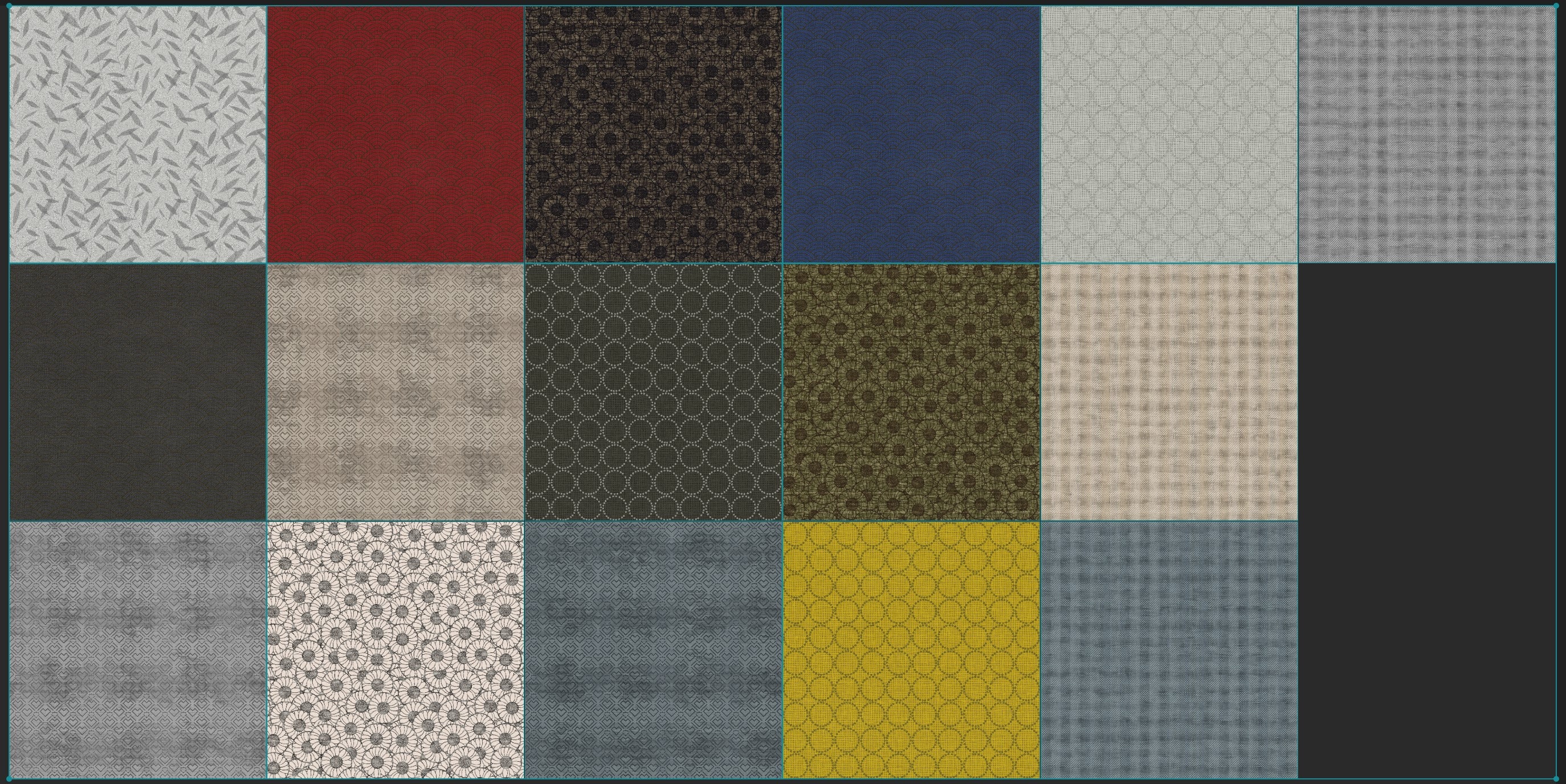 6K Seamless Japanese Scale Fabric Textures, Chinese Fabric Pattern ...