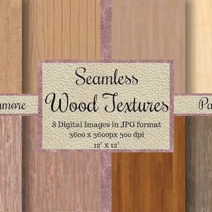 Patrones de madera de sicomoro sin costuras, texturas de madera de madera, papeles digitales de piso de baldosas, tablón interminable álbum de recortes imprimible, fondos y renderizado