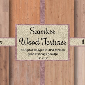 Seamless Wood Textures, Seamless wood Patterns | Digital Papers | Printable Scrapbook Papers | Commercial Use | Backgrounds | Winter Pack