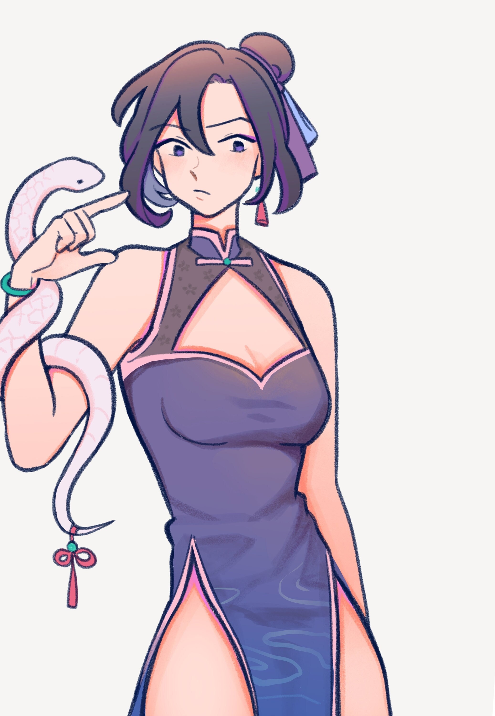 Full colored half body/Chibi commission