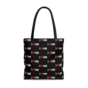 I love hr Tote Bag hr bag human resources bag hr bag human resources tote hr reusable bag hr gift human resources gift custom bag hr team