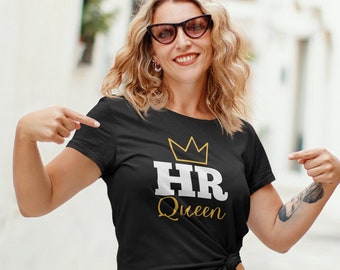 HR Queen, Human Resources t-shirt, hr tshirt, hr shirt, human resources gift, hr coworker, hr holiday gift