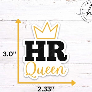 HR sticker, human resources, funny hr sticker, cute sticker, hr coworker, hr gift, hr manager, hr director, human resources gift image 2