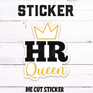 HR sticker, human resources, funny hr sticker, cute sticker, hr coworker, hr gift, hr manager, hr director, human resources gift image 1