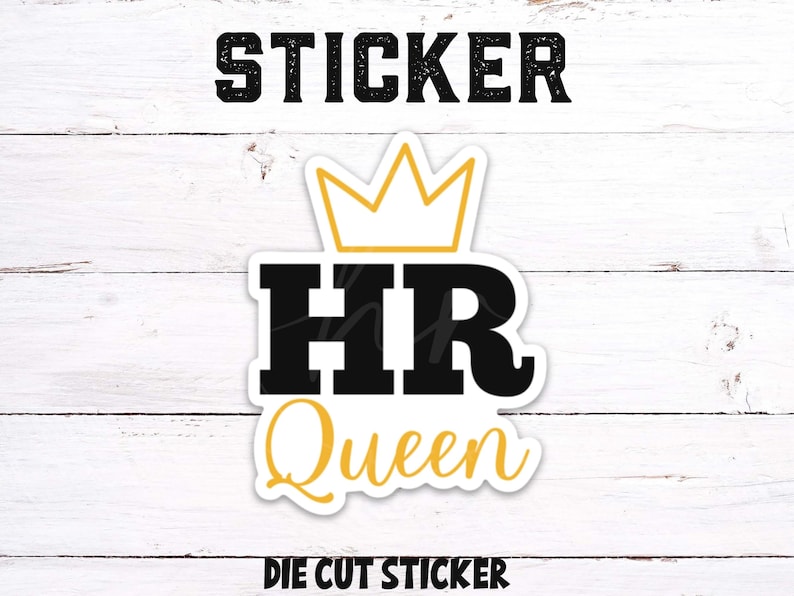 HR sticker, human resources, funny hr sticker, cute sticker, hr coworker, hr gift, hr manager, hr director, human resources gift image 1