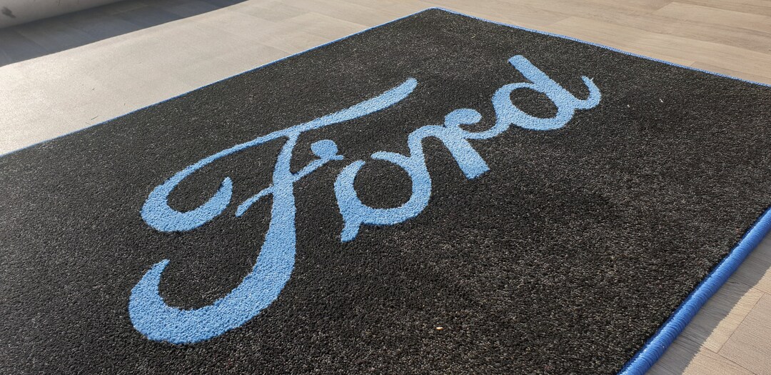 Ford Rug Cream Ford Rectangle Rug 100 Cm X 80 Cm - Etsy UK