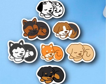 Cute Puppy/Dog Vinyl Stickers | Planner Stickers | Laptop Stickers | VSCO Stickers | Scrapbook Stickers