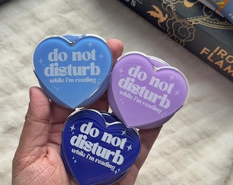 Do not disturb while i'm reading | Heart Magnetic Kindle and Kobo Grip, Phone Holder, E-Reader Accessories, Bookish MGifts for Book Lovers