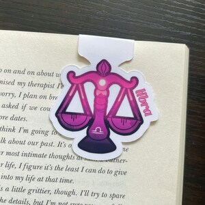 Libra Horoscope Magnetic Bookmark | Books | bookmarks | Astrology bookmark | Unique bookmark | reading, cute bookmark,  gift bookmark, pink