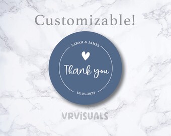 Personalized Custom Wedding Stickers|Wedding favors| Thank you for coming sticker |guest gifts|Thank you stickers| Modern Wedding Stickers