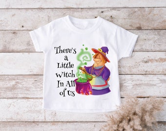 Halloween T-Shirt | Personalised Children's Halloween T-Shirt | Kids Clothing | Custom Gift | Witch Tee | Halloween