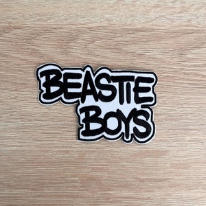 Parche Beastie Boys / Parche de música Hip-Hop / Parches de música Rap / Coser o planchar en parche bordado / Parche para chaquetas, bolsos y sombreros