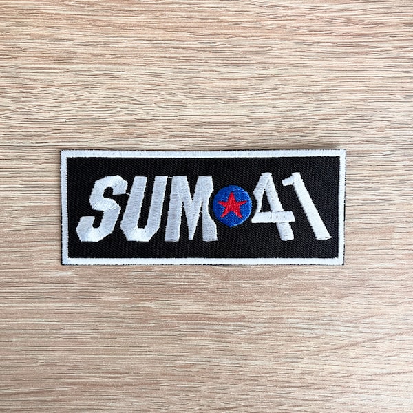 Sum 41 Patch / Punk Rock Music Patch / Sew Or Iron On Embroidered Music Patch / Patch For Denim Jacket, Beanie Hat, Backpack