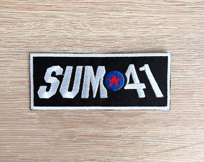 Sum 41 Patch / Punk Rock Music Patch / Sew Or Iron On Embroidered Music Patch / Patch For Denim Jacket, Beanie Hat, Backpack
