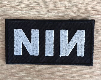 Nine Inch Nails Patch / NIN Patch / Rock Music Patch / Sew Or Iron On Embroidered Patch / Patch for Jackets / Patch For Bags