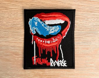 Falling In Reverse Patch - Rock Music Applique - Sew Or Iron On Rock Music Patch For Battle Vest, Denim Jackets And Backpacks