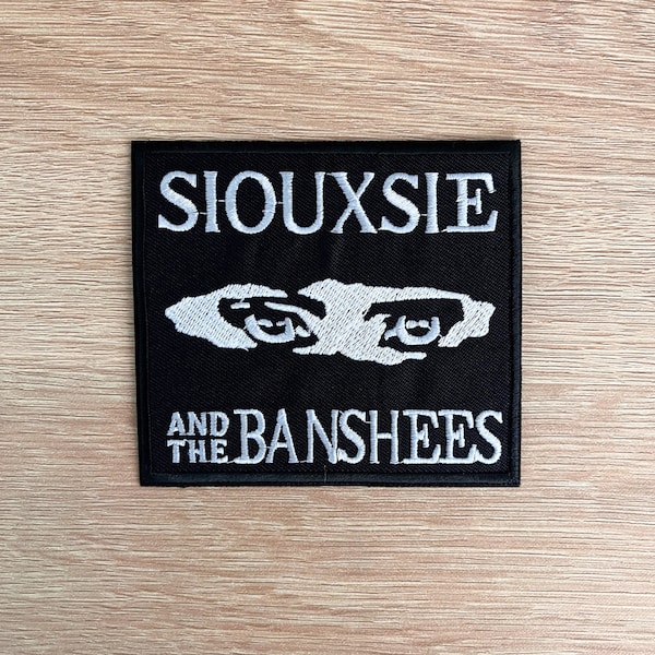 Siouxsie And The Banshees Patch / Rock Music Patch / Sew Or Iron On Embroidered Patch / Music Patch For Jacket, Battle Vest, Backpack, Hat