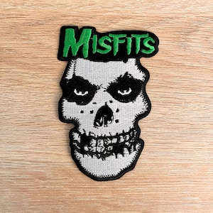 Misfits Patch: Punk Rock Embroidered Applique for Jacket or Battle Vest