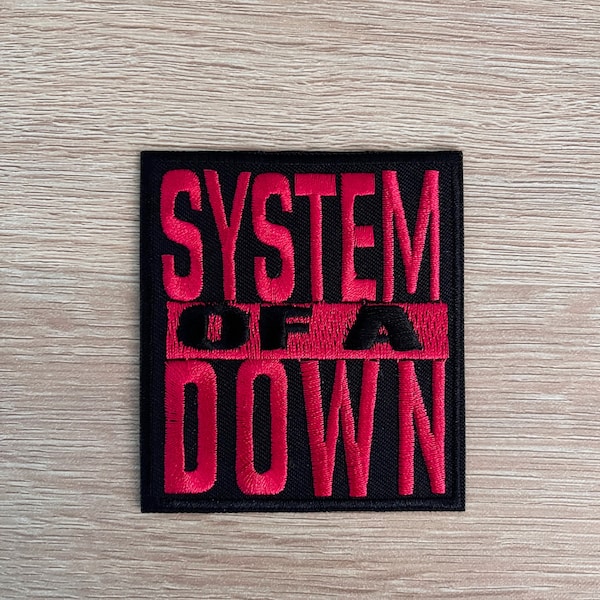 System Of A Down Patch / Heavy Metal Music Patch / Sew Or Iron On Embroidered Patch / Rock Music Patch For Jackets / Patch For Backpack
