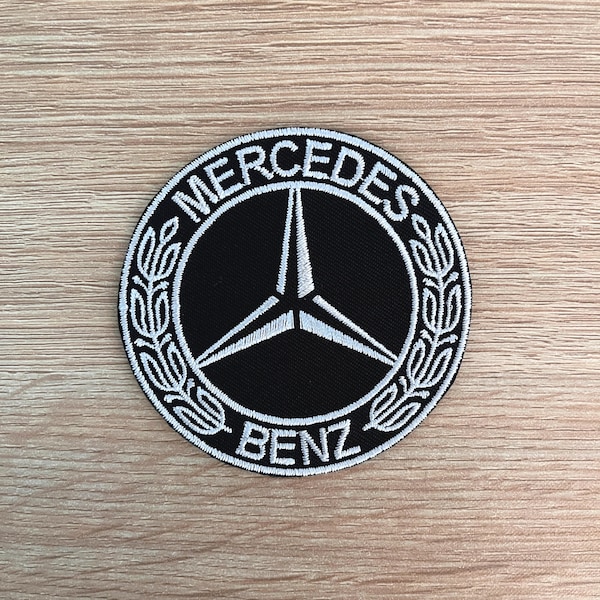 Mercedes Benz Patch / Mercedes Benz Logo / Fomrula 1 Motorsport Logo Patch / Sew Or Iron On Embroidered Patch For Backpacks, Jackets