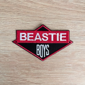 Patch Beastie Boys / Patch hiphopmuziek / Naai of strijk geborduurde patch / Muziekpatch voor jas, rugzak, beanie