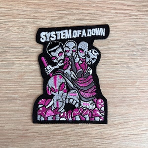 System Of A Down Patch / Heavy Metal Music Patch / Sew Or Iron On Embroidered Patch / Rock Music Patch For Denim Jacket / Patch For Backpack