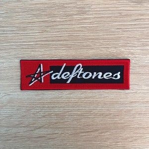 Deftones Patch / Alternative Heavy Metal Music Patch / Rock Music Patch / Sew Or Iron On Embroidered Patch / Patch For Jackets & Battle Vest