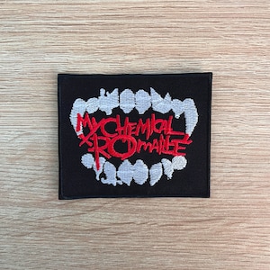 My Chemical Romance Patch / Rock Music Patch / Sew Or Iron On Embroidered Patch / Music Patch For Backpacks, Denim Jackets, Vests, Hats