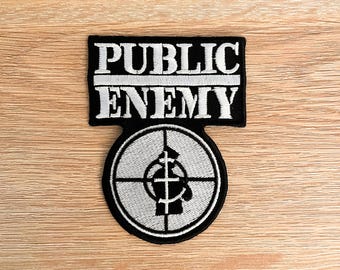 パブリック・エネミー・パッチ：刺繍入りヒップホップ・ラップ