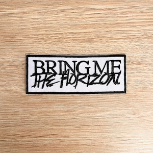 Bring Me The Horizon Patch / Rock Music Patch / Sew Or Iron On Embroidered Music Patch / BMTH Patch For Backpack, Jacket, Vest