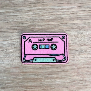 Hip Hop Music Patch / Retro Cassette Tape Patch / Sew Or Iron On Embroidered  Applique / Music Patch For Jackets, Backpacks, Clothing