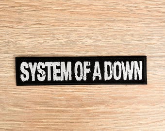 Parche bordado de System Of A Down - Aplique de banda de heavy metal