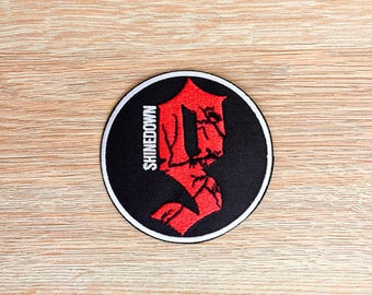 Shinedown Patch / Rock Music Patch / Sew Or Iron On Embroidered Music Patch / Heavy Metal Music Patch for Denim Jackets Backpacks Beanies