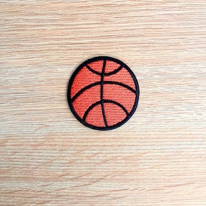Basketball Patch / Sew Or Iron On Basketball Embroidered Patch / Sports Patch For Backpack, Jacket, Bag