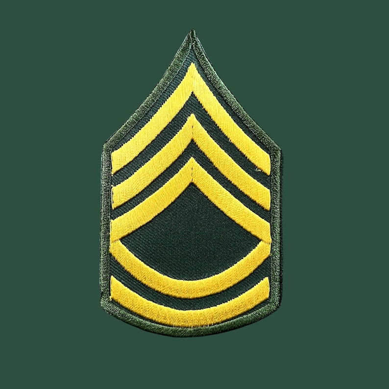 US Army Military Patch / Sergeant First Class Insignia Patch / - Etsy