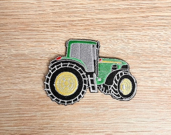Tractor Patch - Green Tractor Patch - Farm Tractor Lover - Sew Or Iron On Embroidered - Patch For Tractor Enthusiast - Kids Farming Gift