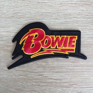 David Bowie Patch / Music Patch / Retro Patch / Embriodered Iron Or Sew On Patch / Rock And Roll Patch / Patch For Jackets / Patch For Bags