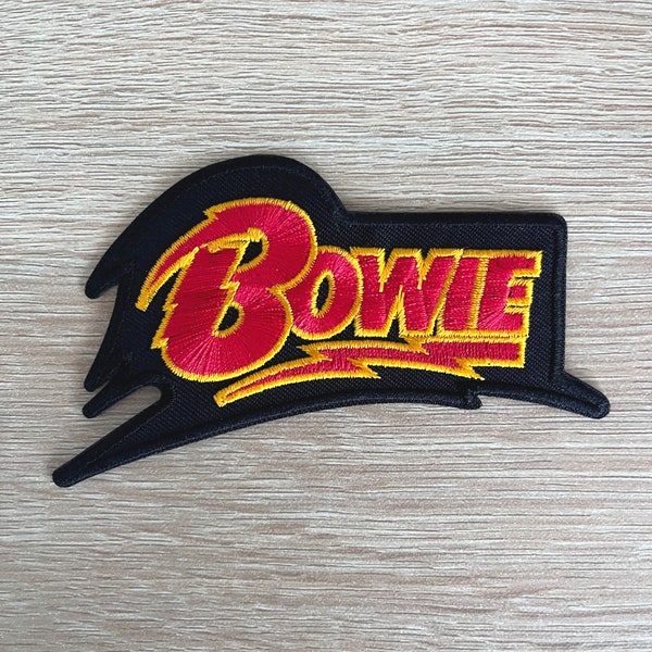 David Bowie Patch / Music Patch / Retro Patch / Embriodered Iron Or Sew On Patch / Rock And Roll Patch / Patch For Jackets / Patch For Bags