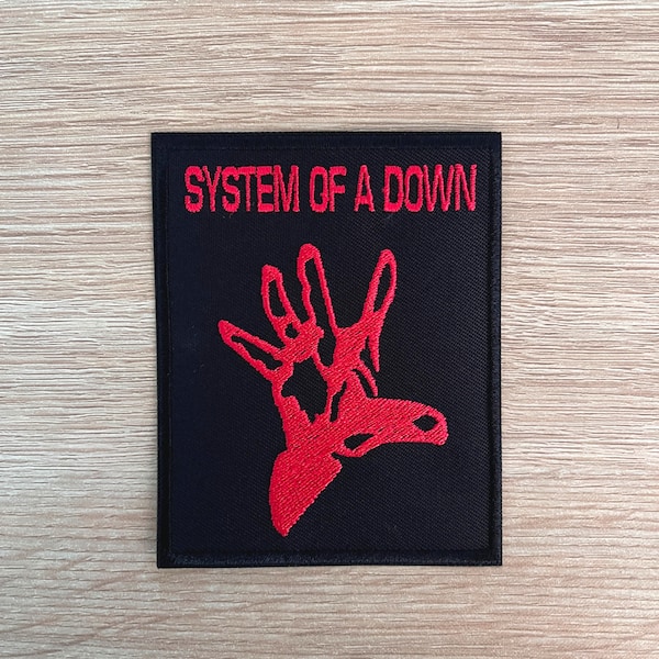 System Of A Down Patch / Heavy Metal Music Patch / Sew Or Iron On Embroidered Patch / Patch For Music Fan / Bag Coat Hat Patch