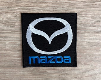 Mazda Car Patch / Mazda Car Logo Patch / Sew Or Iron On Embroidered Patch / Motorsport Rally Patch For Denim Jacket, Backpack, Hat