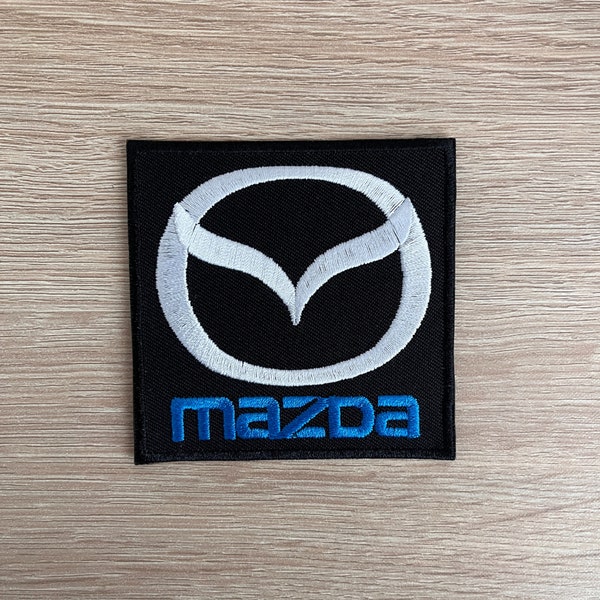 Mazda Car Patch / Mazda Car Logo Patch / Sew Or Iron On Embroidered Patch / Motorsport Rally Patch For Denim Jacket, Backpack, Hat