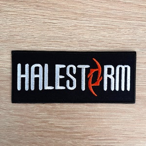 Patch Halestorm / Patch de música heavy metal rock / Patch bordado para passar a ferro / Patch de música para jaquetas, chapéus e bolsas