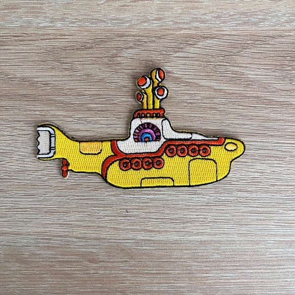 The Beatles Yellow Submarine Patch / Retro Music Patch / Sew Or Iron On Embroidered Patch / 60s Rock Music Patch For Backpack, Jacket, Bag