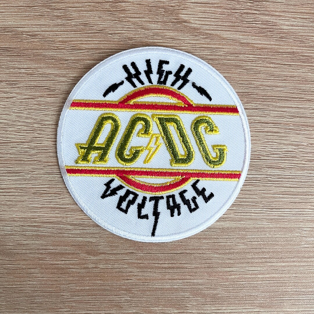 AC/DC Patch / Heavy Metal Rock Music Patch / Sew or Iron on Embroidered ...