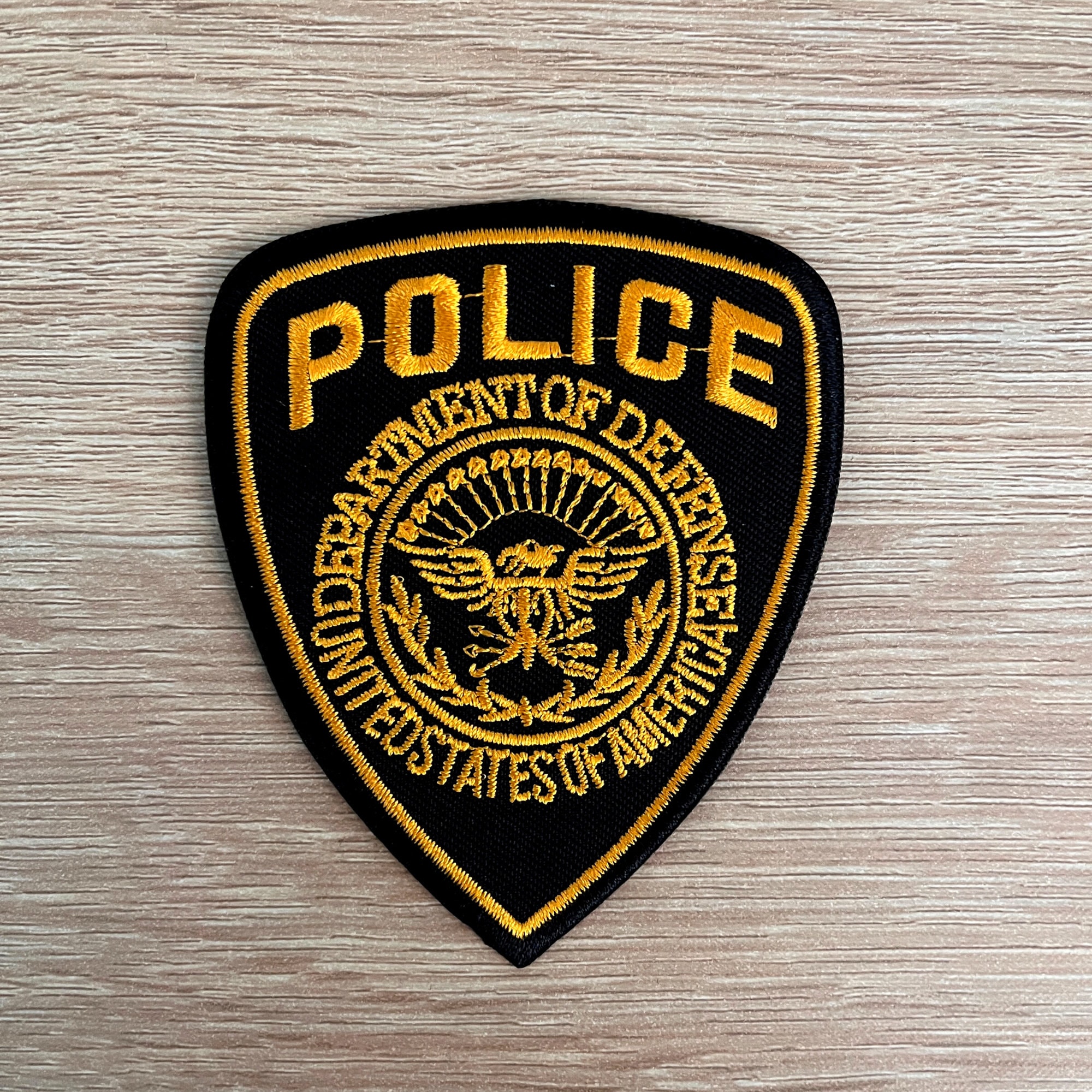 Police Patch Embroidered Iron Sew On Badge Policeman Officer Fancy Dress  Costume