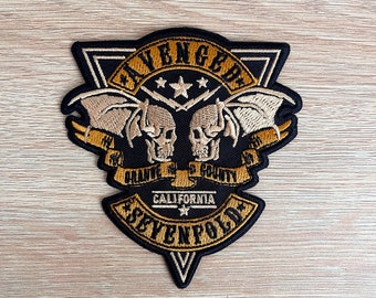 Avenged Sevenfold Patch / Heavy Metal Rock Music Patch / Sew Or Iron On Embroidered Patch / Patch For Jacket / Battle Vest Music Patch