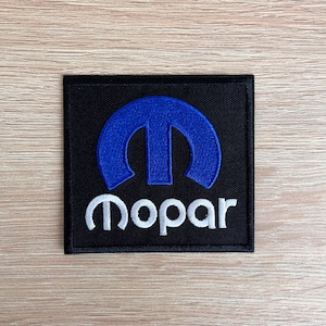 Mopar Patch / Mopar Car Parts Logo Patch / Chrysler Dodge Jeep / Sew Or Iron On Embroidered Car Patch / Patch For Jackets, Backpacks, Beanie
