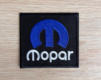 Mopar Patch / Mopar Car Parts Logo Patch / Chrysler Dodge Jeep / Sew Or Iron On Embroidered Car Patch / Patch For Jackets, Backpacks, Beanie