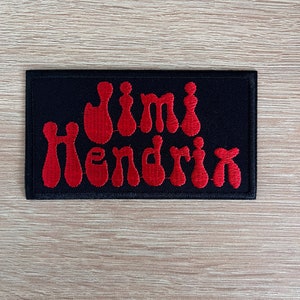 Jimi Hendrix Patch / 60s Music Patch / Rock Music Patch / Sew On Or Iron On Embroidered Patch / Patch For Jackets Patch For Bags